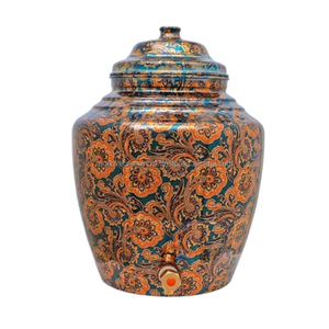 Réservoir distributeur d'eau en cuivre Offre Spéciale de la meilleure qualité avec un design imprimé floral classique Taille et forme personnalisées Distributeur d'eau - Product Image 2