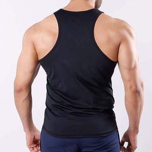 Camisetas sin Mangas para Hombre, Negras, de Secado Rápido, Color Sólido, Cuello Redondo, Ropa Deportiva Informal para Gimnasio, Material de Algodón/Poliéster, Camisetas de Verano para Hombre 2026 - Product Image 6