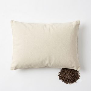 Funda de cojín con cremallera para almohada de trigo sarraceno, soporte suave para la espalda, para viajes y uso doméstico, con logotipo personalizado - Product Image 4