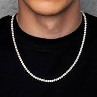 Cadena de Diamantes con Certificación IGI, Chapada en Plata de Lujo, Corte Brillante, Calidad de Exportación, para Hombre y Mujer, Precio Razonable