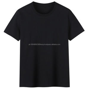 Camiseta de Algodón Peinado de Manga Corta con Diseño de Logotipo Personalizado OEM, Camiseta Cultural de Color Sólido con Logotipo Impreso - Product Image 2