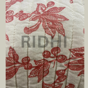 Custom Printed Pink Tulip Cotton Quilted <b>Travel</b> <b>Toiletry</b> <b>Bag</b> with Handle Reusable for Makeup Organizer, Grocery Shopping, <b>Travel</b> - Product Image 3