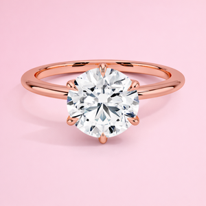 Classic Design Lab Diamond Engagement <b>Ring</b> 9K 14K 18K White Gold Platinum <b>Fine</b> Jewelry Solitaire Anniversary Band - Product Image 3