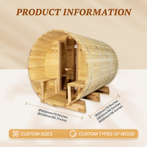 Sauna extérieur certifié CE, norme européenne, avec véranda |   Smart WiFi |   Haute efficacité énergétique pour les centres de <span class=keywords><strong>spa</strong></span> néerlandais - Product Image 3