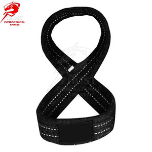 Sangles de poignet personnalisées à 8 figures, robustes, pour la musculation, l'entraînement de force, les exercices de fitness et les accessoires de gym - Product Image 4