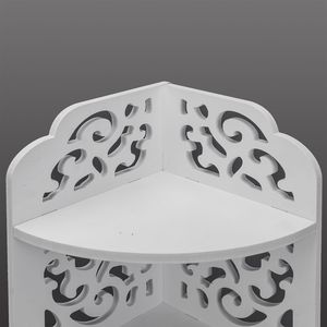 Scaffale Modulare a 7 Livelli a Quarto di Cerchio per Organizzazione e Esposizione, Spedizione Gratuita, Scaffali per Bagno in Composito Legno-Plastica - Product Image 5