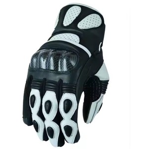 Unisex Leather Alpha Racing Gloves Breathable Windproof Touchscreen Full <b>Finger</b> Non-Slip Adjustable Wrist <b>Strap</b> Polyurethane - Product Image 6