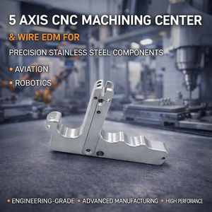 Centre d'usinage CNC 5 axes avec électroérosion à fil pour composants de précision en acier inoxydable dans l'aviation et la robotique - Product Image 3