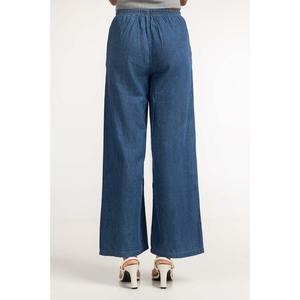 Best Price High Quality Plus Size Women's Vintage Eco-Friendly Breathable Streetwear Midweight Denim <b>Cargo</b> Pants Elastic Waist - Product Image 1
