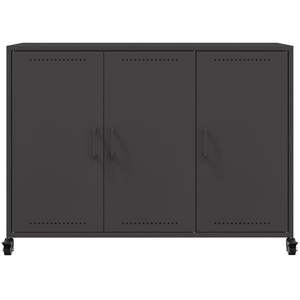 Aparador Mediano Negro, Diseño Rectangular de Acero Laminado en Frío - Product Image 6