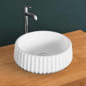 CANVAS Polished Modern Freestanding Countertop <b>Table</b> Top Hand Wash Sink Basin - Product Image 3