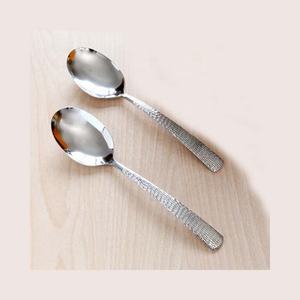 Ensemble de cuillères de service pour restaurant en acier inoxydable à long manche pour buffet et restauration, pour soupe et salade - Product Image 2