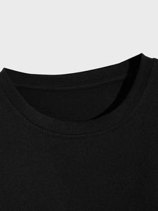 เสื้อยืดคอกลมแขนสั้นผู้ชายผ้าฝ้าย 100% พิมพ์ลายตามสั่งขายส่งสำหรับฤดูร้อน ทรงพอดีตัว - Product Image 3