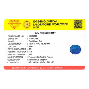 พลอยแซฟไฟร์สีฟ้าสดใสทรงบริลเลียนต์ขนาด 6.5 กะรัต งานแฮนด์เมด สำหรับเครื่องประดับชั้นดี - Product Image 4