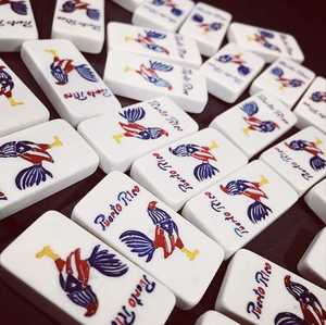 Fichas de Mahjong Hechas a Mano con Resina Tradicional, Diseño Artístico de Flores, Piezas Coleccionables para Juego - Product Image 3