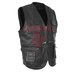 Breathable Windproof Winter Warm <b>Men</b> Leather <b>Vest</b> Casual High Quality Reasonable Price in Stock - Product Image 3