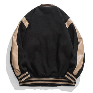 Oem Service Wool Stand Collar Hooded Varsity <b>Jacket</b> <b>Man</b> Customized Quick Dry Breathable Plus Size <b>Men's</b> <b>Jackets</b> Adults - Product Image 3