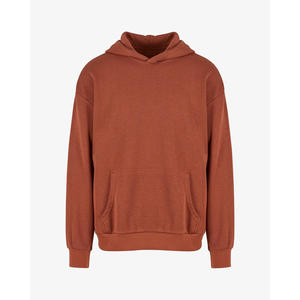 Sweat à capuche léger et tendance pour homme, coupe oversize, 100 % coton doux à séchage rapide, broderie de logo personnalisable, motif uni - Product Image 5