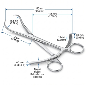 Pince à os de réduction DETAIN IMPEX, instrument chirurgical en acier inoxydable de haute qualité, certifié CE, classe orthopédique - Product Image 6