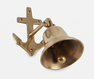 Campana de latón dorado en forma de flecha de diseñador con cuerda elegante campana colgante para decoración del hogar uso del templo acento espiritual estilo Vintage - Product Image 4