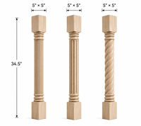 Pieds de table en bois massif, supports robustes pour îlot de cuisine, pieds de meubles robustes pour extérieur, hôtel, atelier, salon, usage commercial