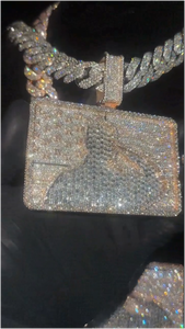 จี้และชาร์มเงินแท้ CONCEPTION S925 สไตล์ฮิปฮอป ตัวอักษรแบบกำหนดเอง ประดับเพชรโมอิสซาไนต์ทรงกลมเจียระไนแบบบริลเลียนท์ สำหรับทุกเพศ - Product Image 4