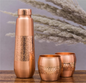 Bouteille d'eau en cuivre 100% naturel, bienfaits ayurvédiques, fabrication de bouteilles d'eau en cuivre 100%, prix le plus bas - Product Image 5