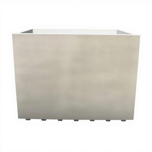 Macetas Cuadradas Grandes de FRP de KNT Creations, Ligeras, para Uso en Exteriores, Diseño Moderno, Resistentes, Acabado de Textura Rugosa, Color Personalizado - Product Image 1