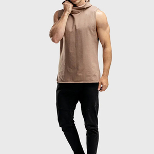 Men's Lightweight Breathable Sleeveless Gym <b>Hoodie</b> for Fitness Bodybuilding Running-Casual <b>Workout</b> Apparel with Knitted Weave - Product Image 2