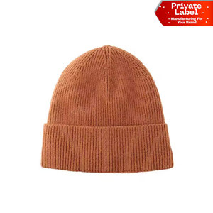 B2B Custom Apparel Beanies <b>Cap</b> Custom Knitted Logo <b>Cap</b> Factory Wholesale Private Label Beanies <b>Cap</b> Ribbed Fold-Over Cuff <b>Hat</b> - Product Image 1