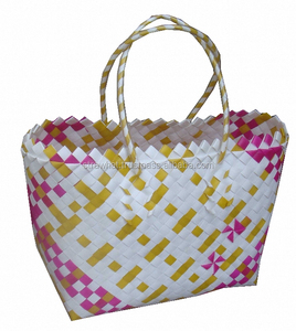 Vietnam Handmade Eco-friendly PVC Tote <b>Bag</b> with <b>Sequined</b> & Pearl Decorations Open Closure Unisex Customized Size Assorted Colors - Product Image 2