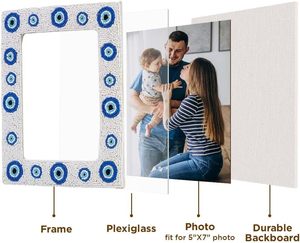 กรอบรูปสำหรับแขวนผนังหรือวางบนโต๊ะ |   กรอบรูปดีไซน์ตาปีศาจ น่ารัก ป้องกันภัย สวยงาม |   แนวตั้งและแนวนอน - Product Image 2