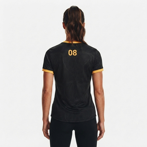 เสื้อพายเรือแขนสั้นสำหรับผู้หญิง คอกลม พิมพ์ลายแบบ Sublimation ผ้าโพลีเอสเตอร์ 100% - Product Image 2
