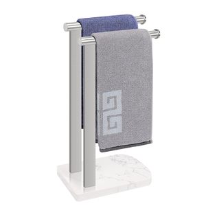 Hand Towel Holder with Balanced Marble Base High Demanding Towel Holder for <b>Bathroom</b> <b>Accessories</b> Available At Lower Price - Product Image 5
