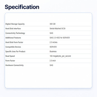 Disque dur AL13SEB300 300 Go HDD SAS 7200 tr/min Accessoires informatiques d'entreprise Clé USB CCTV NAS CMR Serveur