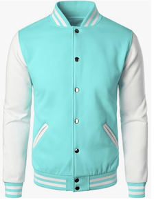 Blouson universitaire de baseball pour homme en mélange de coton, style Letterman, broderie personnalisée, col montant, fermeture éclair, finition OEM, vente en gros - Product Image 4