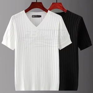 Camisetas de Manga Corta para Hombre, Cuello Redondo, Diseño Liso, 100% Algodón, Corte Regular, Transpirables, Colores Personalizables - Product Image 1