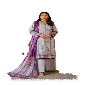 Haute qualité 100% coton Designer dames Shalwar Kameez costumes vêtements indiens et pakistanais pour femmes - Product Image 1