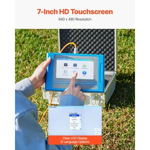 Pro 7\" Touchscreen <b>Auto</b> Mapping Underground Water Detection Locator 492ft (150m) Range Underground Water Moisture <b>Meters</b> - Product Image 5