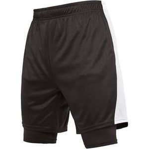 Affordable <b>Men</b>’s Double Layer Running <b>Shorts</b> Fitness Workout <b>Shorts</b> with Inner <b>Compression</b> - Product Image 3