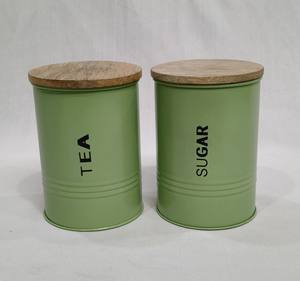 Boîte de rangement de cuisine design en métal, ensemble de boîtes de conservation pour aliments pour animaux en fer, design unique - Product Image 4