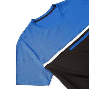 Camiseta Deportiva Personalizada al por Mayor, Tejida, de Secado Rápido, para Fitness, Manga Corta, Cuello Redondo, Ropa de Verano para Hombre - Product Image 4