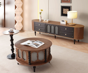 Minimalist Luxury TV Stand, Elegant Modern Living Room Media <b>Console</b> - Product Image 3