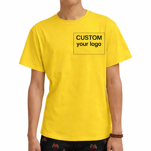 Camisetas de Algodón 100% de Alta Calidad, Tejido Sólido, Casuales, Unisex, Gruesas, Extra Grandes, Lisas, con Logotipo Personalizado - Product Image 6