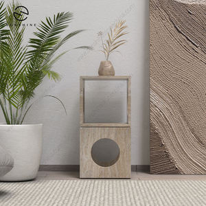 Mesa Auxiliar de Madera Minimalista Sunshine, Muebles Duraderos para Exteriores - Product Image 2