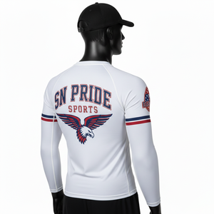 Best Selling Unisex Long Sleeve MMA Rash Guard Customized Design Sublimation Printed Breathable Quick Dry High Quality Latest - Product Image 3