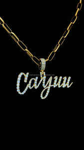 VVS Moissanite ชื่อฮิปฮอปผู้หญิงเครื่องประดับที่ดีสร้อยคอประดับตัวอักษรน้ำแข็ง925จี้แร็ปเปอร์เงินสเตอร์ลิง - Product Image 5