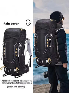 Yellow Outdoor Hiking <b>Backpack</b> Water Resistant Ripstop Nylon Trekking Rucksack Camping Bag travel bag - Product Image 6