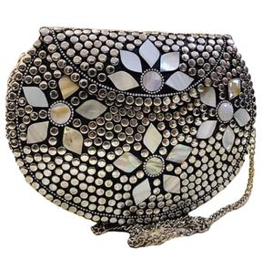Handcrafted Authentic Metal Shoulder <b>Bag</b> & Evening <b>Bag</b> with Chain Top Quality Crossbody <b>Bags</b> Ladies Designer Handmade <b>Clutches</b> - Product Image 1