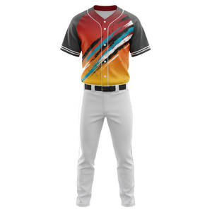 Uniformes de béisbol disponibles en todos los tamaños, personalizados con el nombre y número del equipo, en stock. - Product Image 4